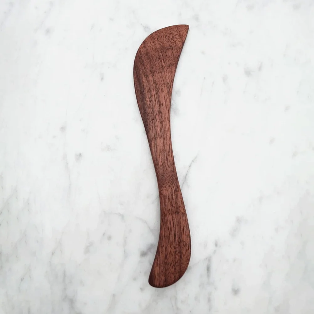 6" Curved Walnut Spreader - Image 2