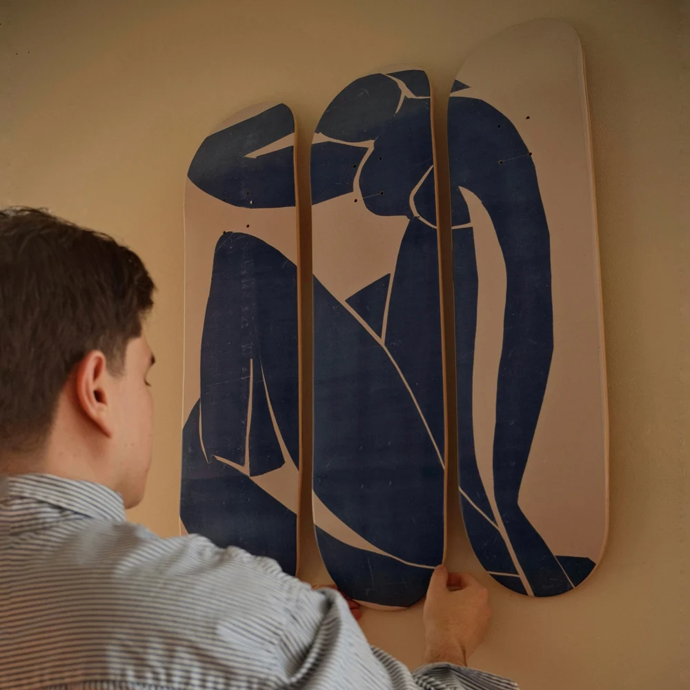 Matisse Blue Nude Triptych Skateboards - Image 3