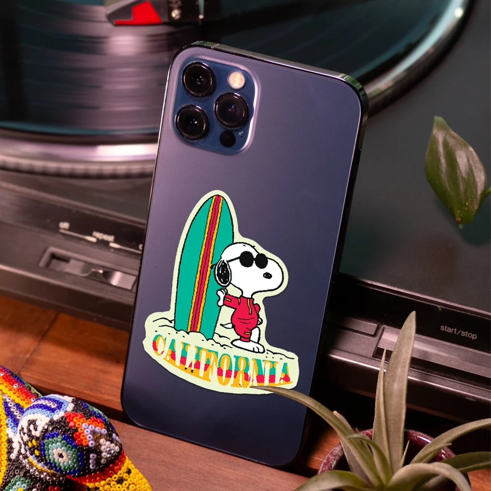 California Surfing Snoopy Sticker - Image 2