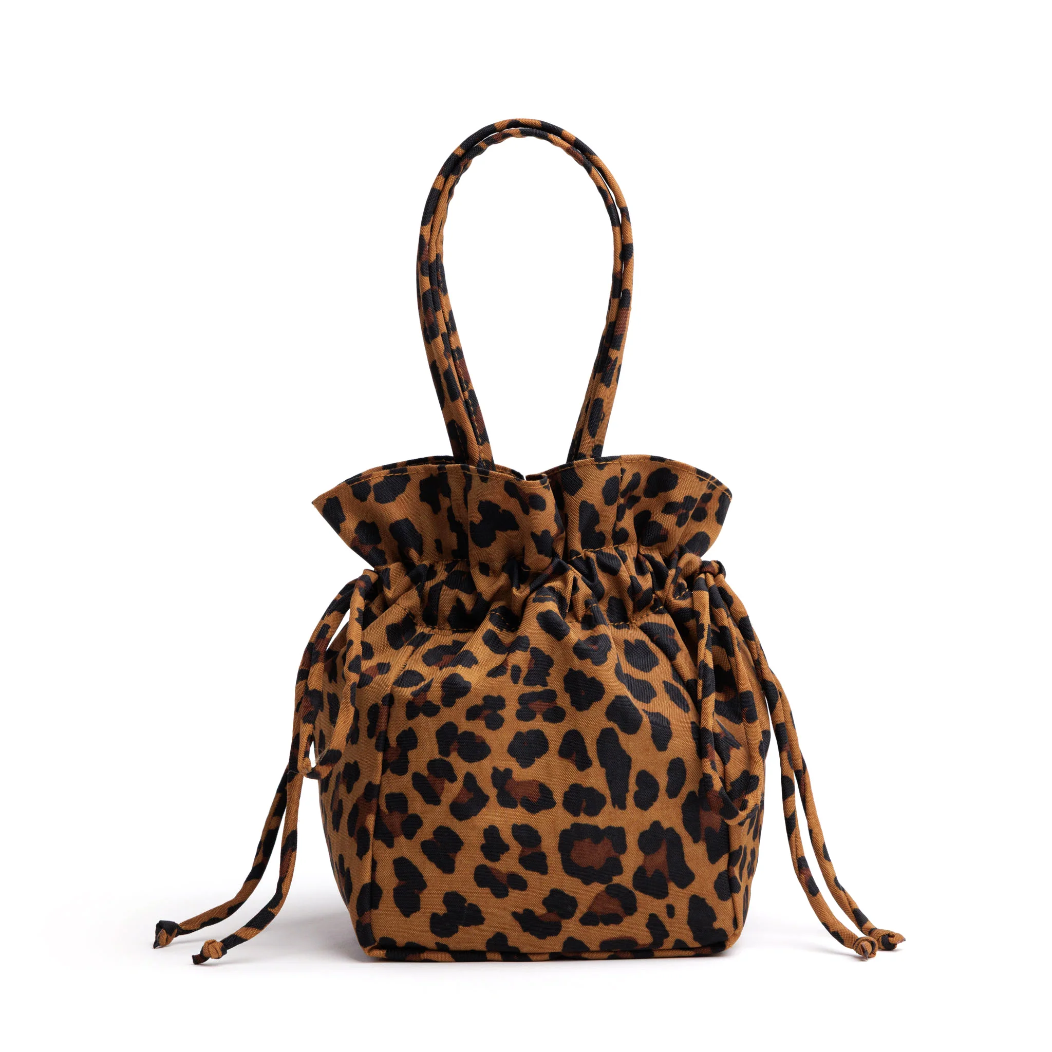 Nylon Drawstring Bag: Leopard