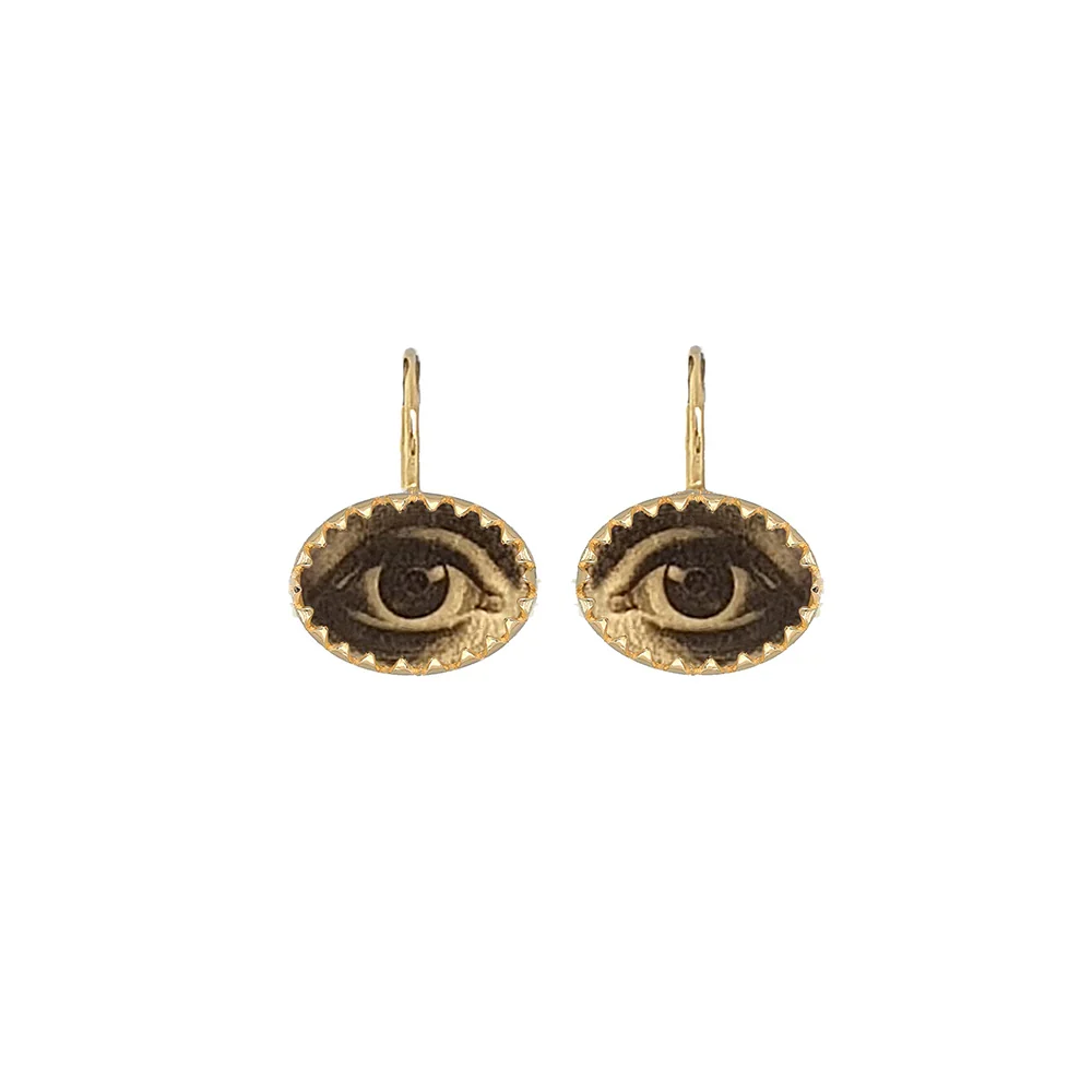 The Lover's Eye Earrings: Gold Vermeil