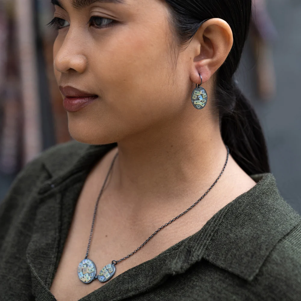 Two Elements Mosaic Opal Necklace - Image 3