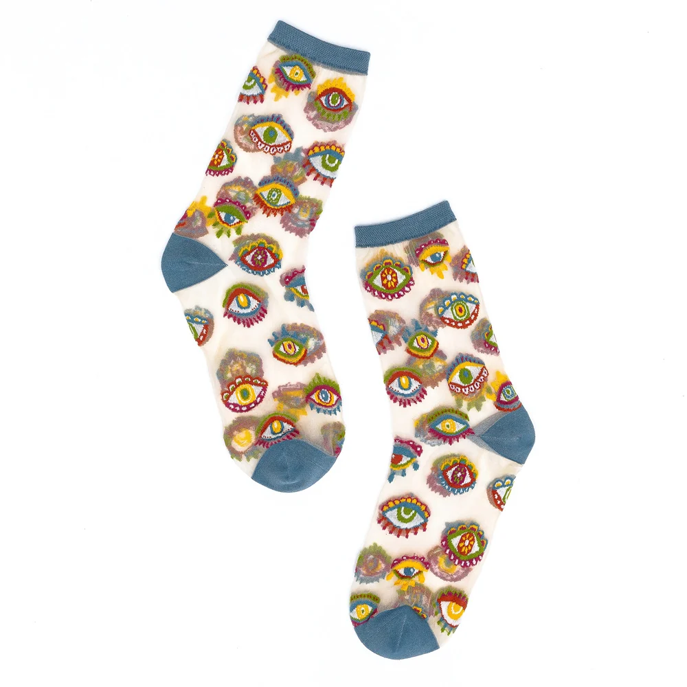 Evil Eye Sheer Socks