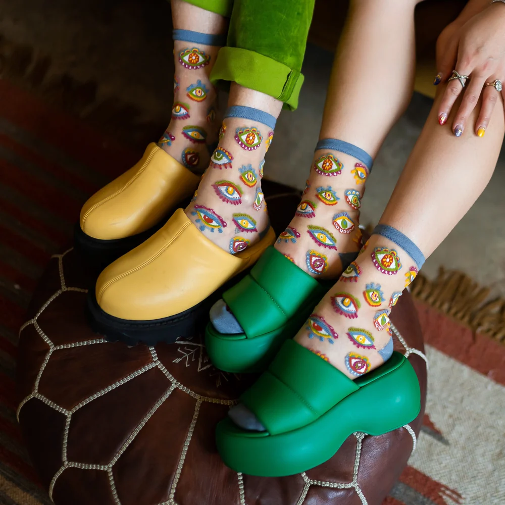Evil Eye Sheer Socks - Image 4