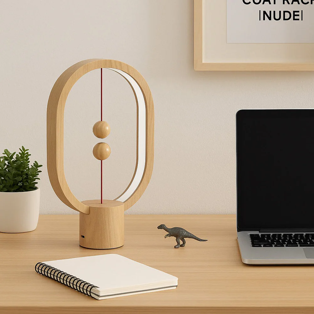 Mini Heng Balance Wood Lamp - Image 3