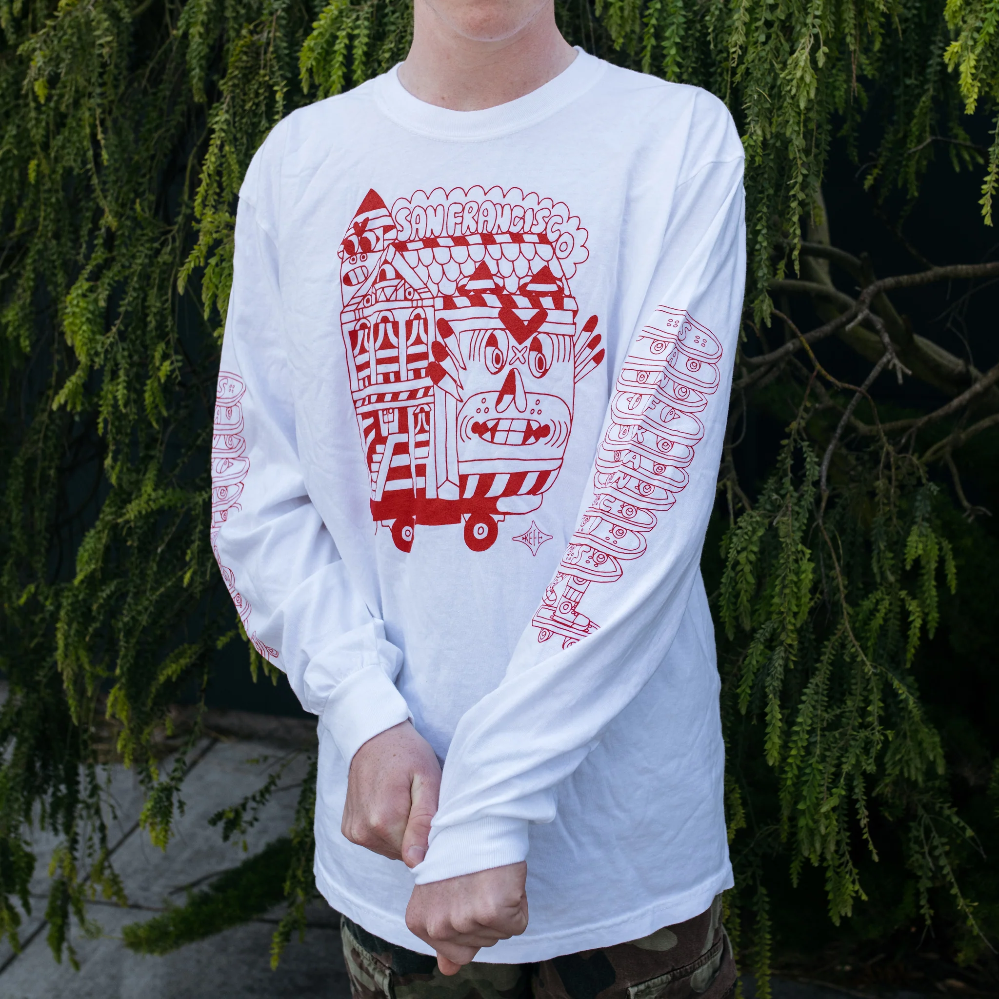 KEFE SF Skate Stack Long Sleeve T-Shirt - Image 2