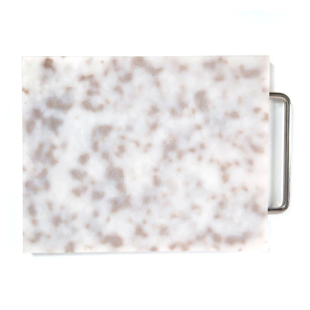 Gray + White Large Cutting Board
