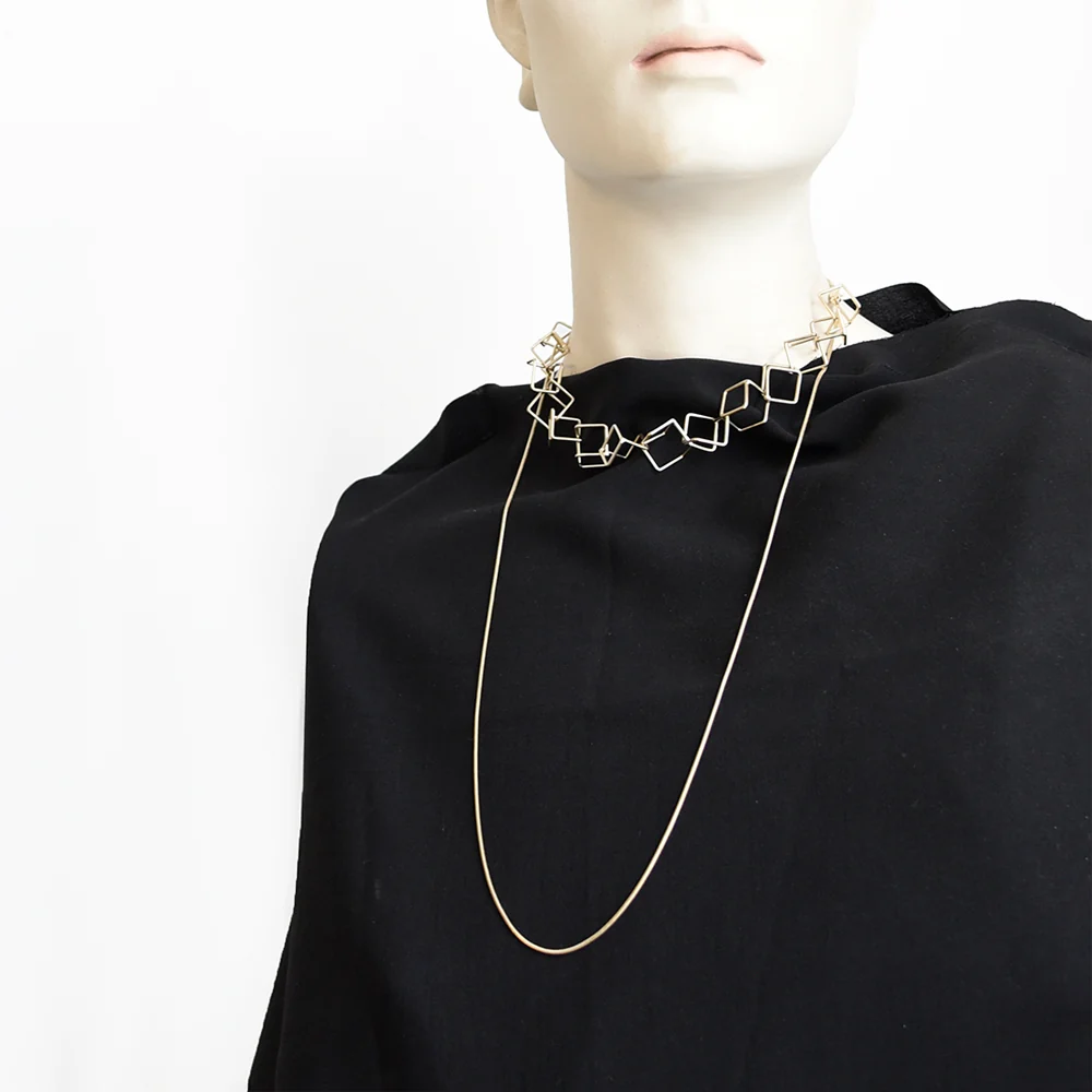 Maze Necklace: Satin Silver - Image 2