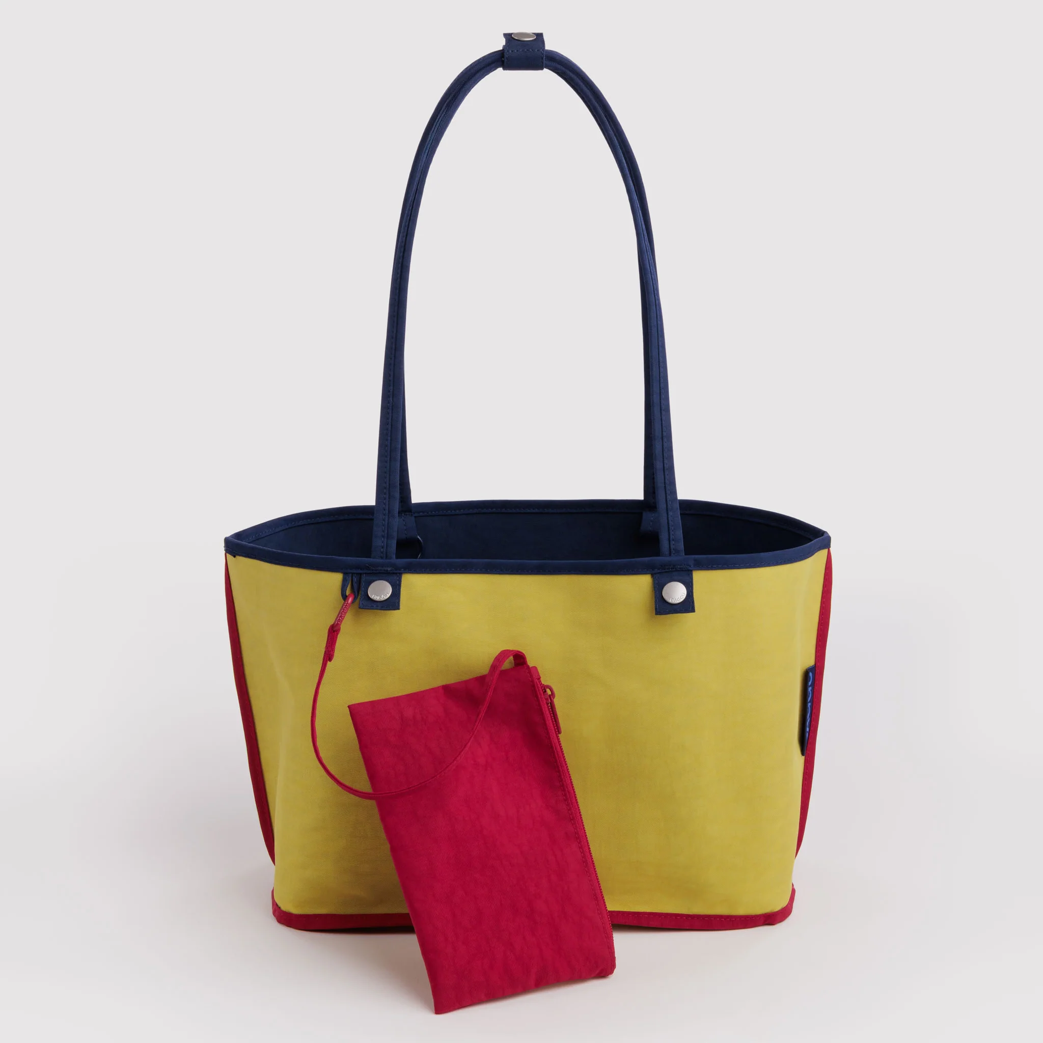 Medium Nylon Reversible Tote: Navy Mix - Image 2