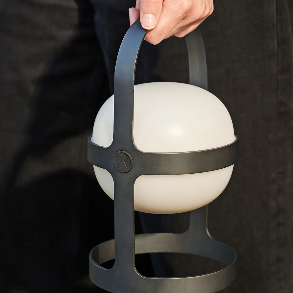 Large Soft Spot Solar Lantern: Metal - Image 2