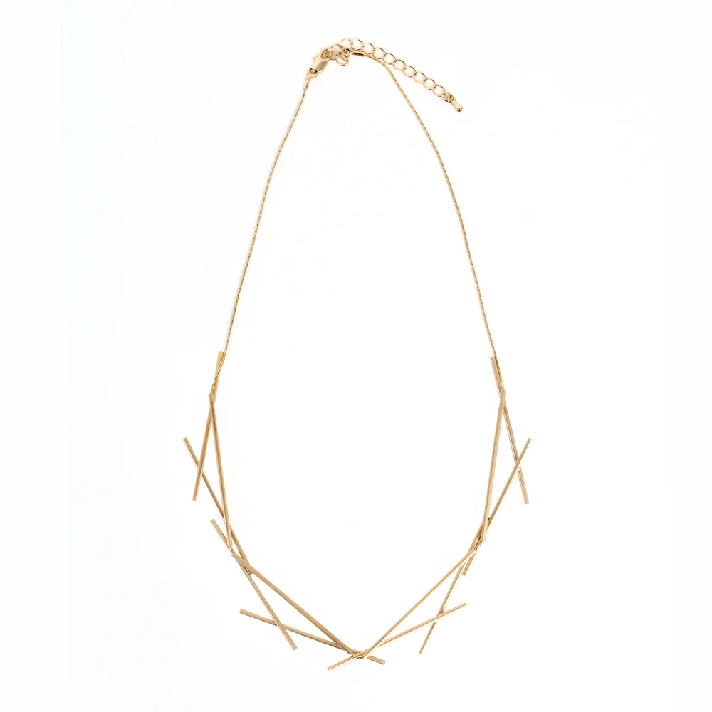 Sixes and Sevens Necklace: Satin Gold - Image 3