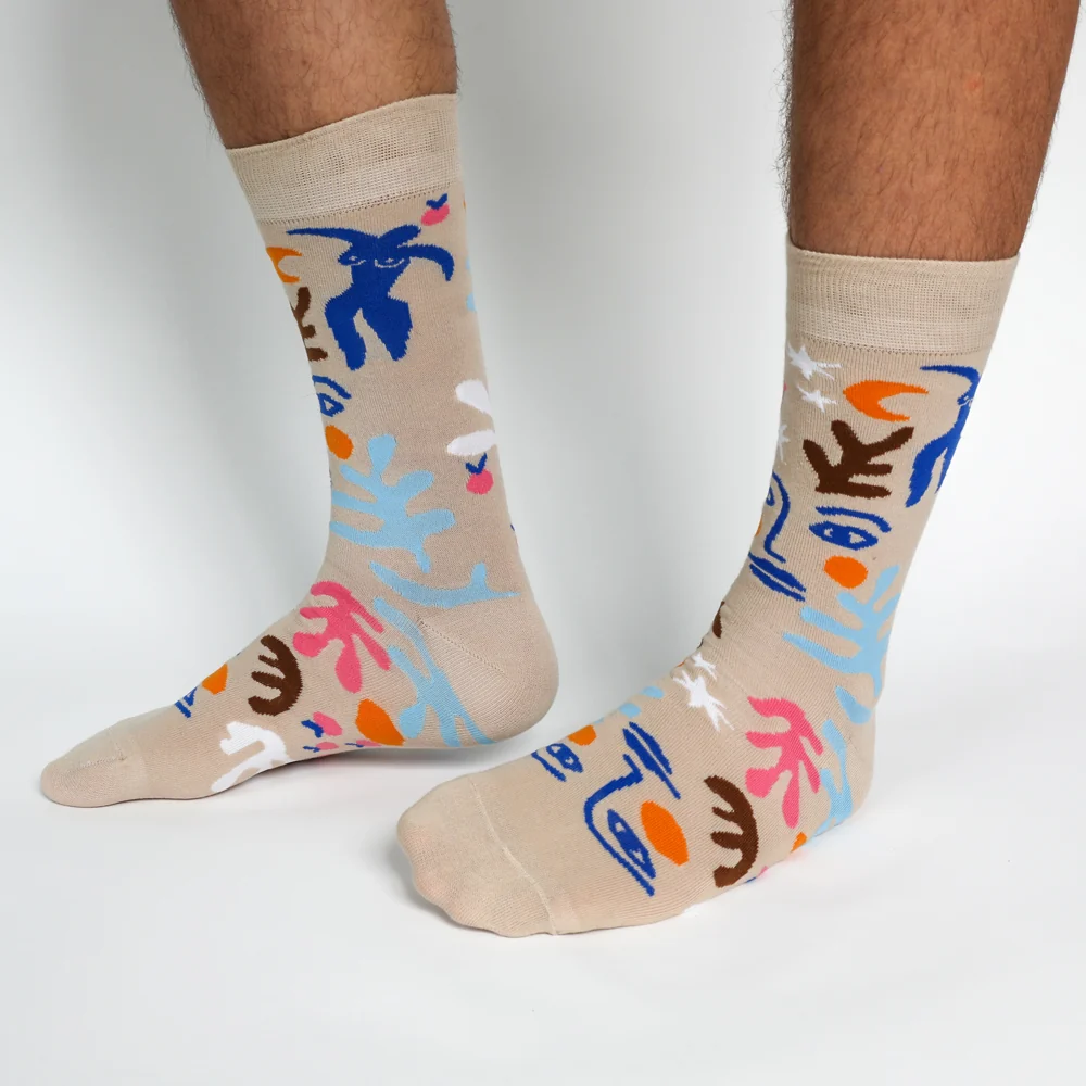 Henri Grey Socks: Large - Image 2
