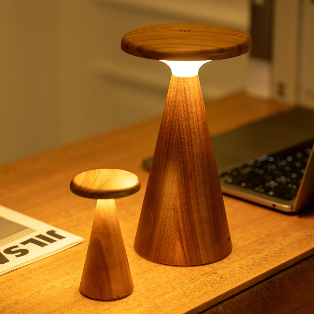 Mini Sylva Table Lamp: Walnut - Image 2