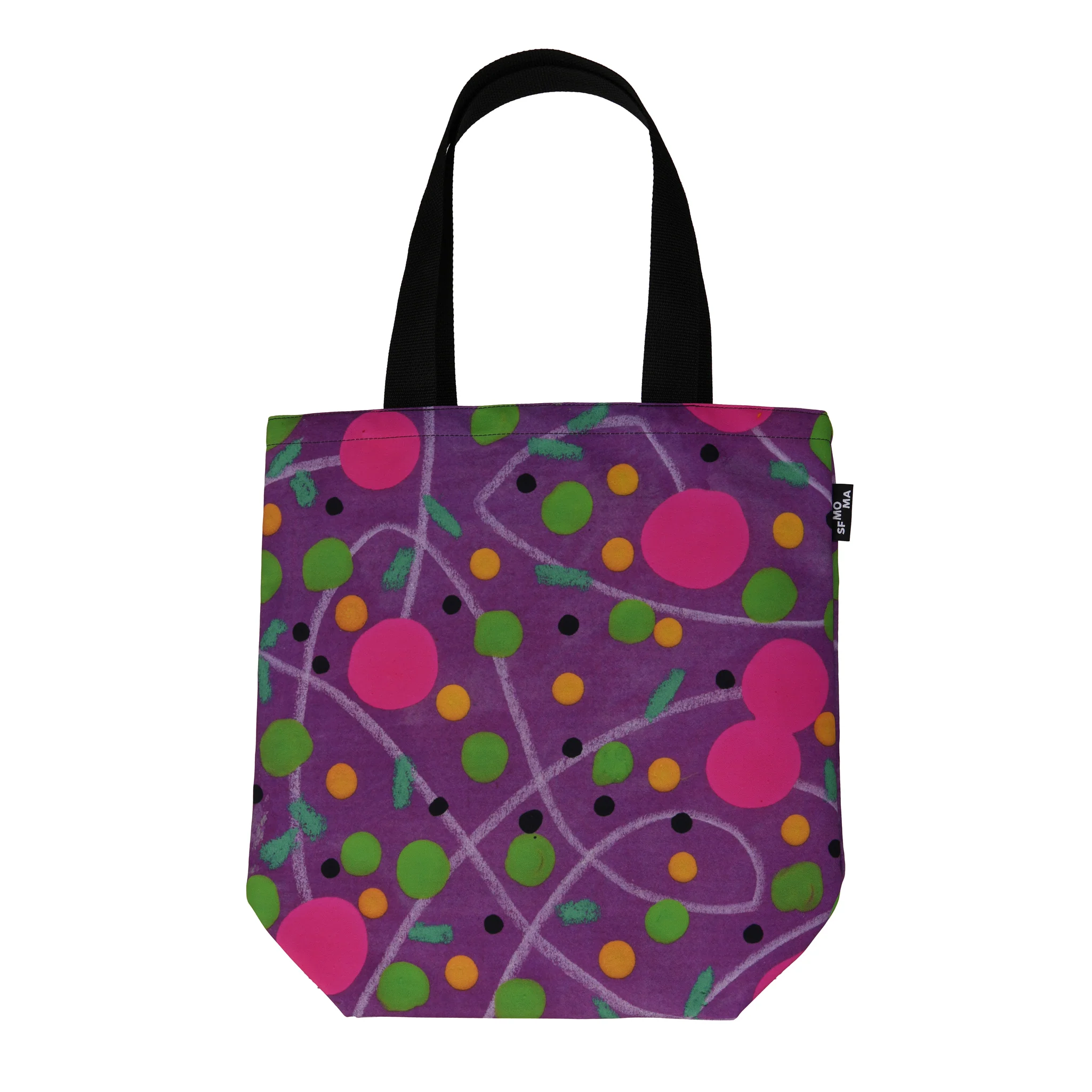 Tucker Nichols Purple Dots Rickshaw Tote
